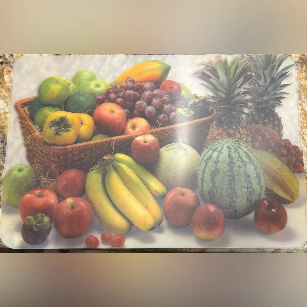 Vintage Fruit Clear‎ Place Mats - Set of 4 12